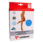 Колготки компресійні, 2 клас, 20-30 мм рт.ст., відкритий носок бежеві, розмір 2, Variteks 913-2, фото 2