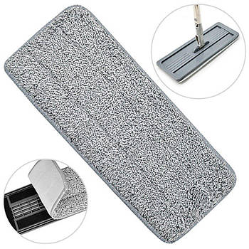 Запаска для швабри з мікрофібри 32 х 11 см, 1 шт. / Змінна насадка для плоскої швабри