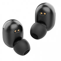 Bluetooth стерео навушники бездротові з боксом для зарядки Air J16 TWS Original. Колір чорний, фото 3