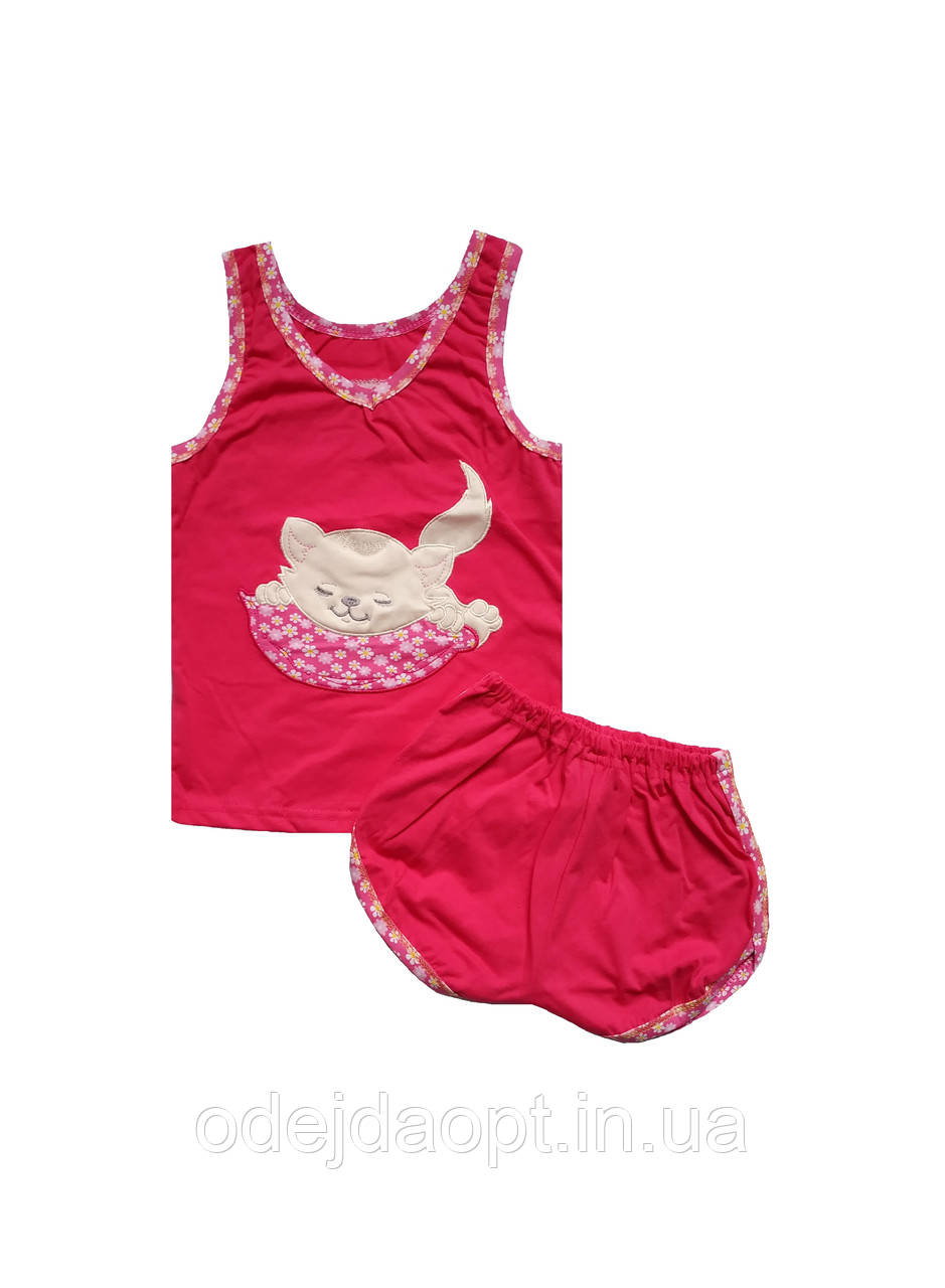 Подростковая летняя пижама для девочки майка и шорты 38(146/152) - фото 4 - id-p1153050508