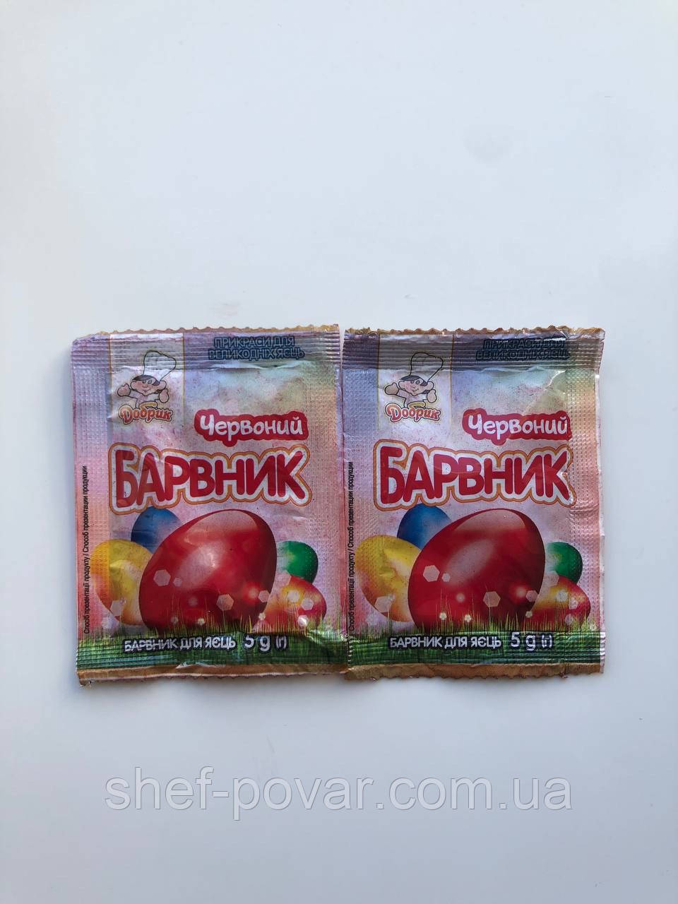 Барвник для яєць червоний 5 г ТМ «Добрик»