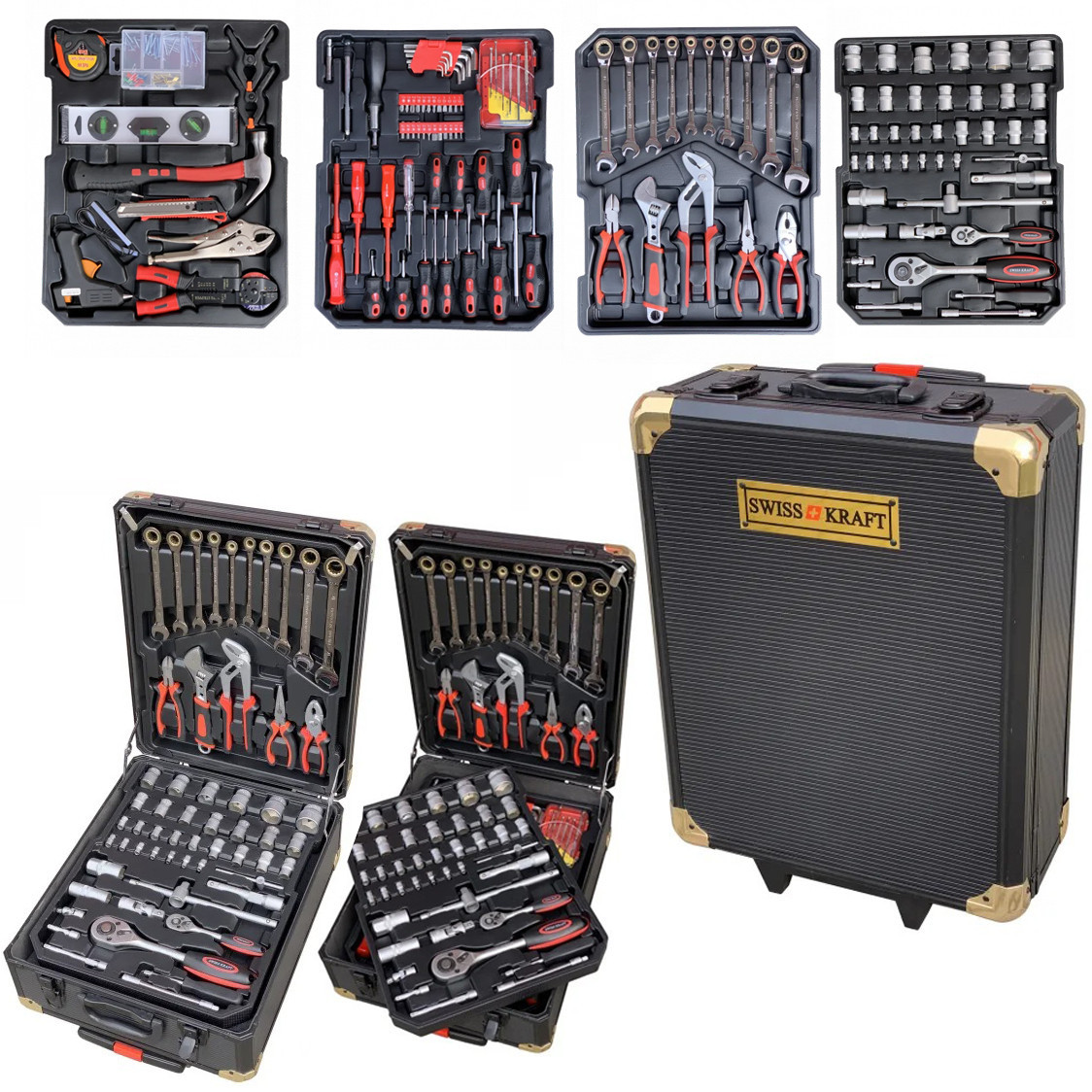 Набір інструментів Kassel Tools 409 предметів Germany. Великий набір інструментів і ключів