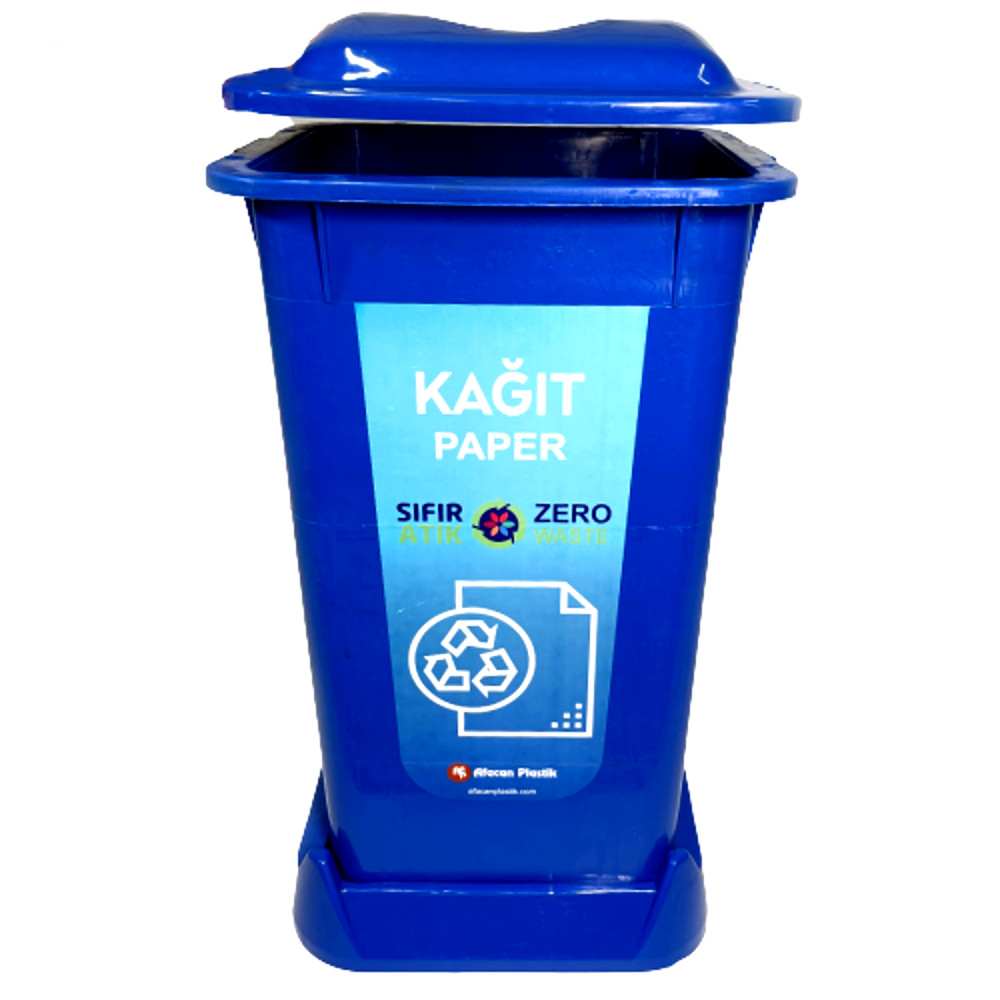 Контейнер для сортировки мусора прямоугольный 70 литров (Синий ...