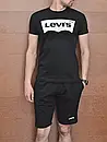 Спортивний літній стильний костюм levis | комплект футболка та шорти | різні кольори, фото 4