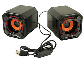 Комп'ютерні колонки акустика 2.0 UKC USB A8 (3718)