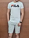 Спортивний літній костюм fila | чоловічий комплект футболка та шорти | різні кольори, фото 4
