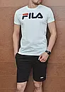 Спортивний літній костюм fila | чоловічий комплект футболка та шорти | різні кольори, фото 3