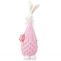 Статуэтка Кролик в розовом 28 см 16013-030 пасхальная фигурка зайчик