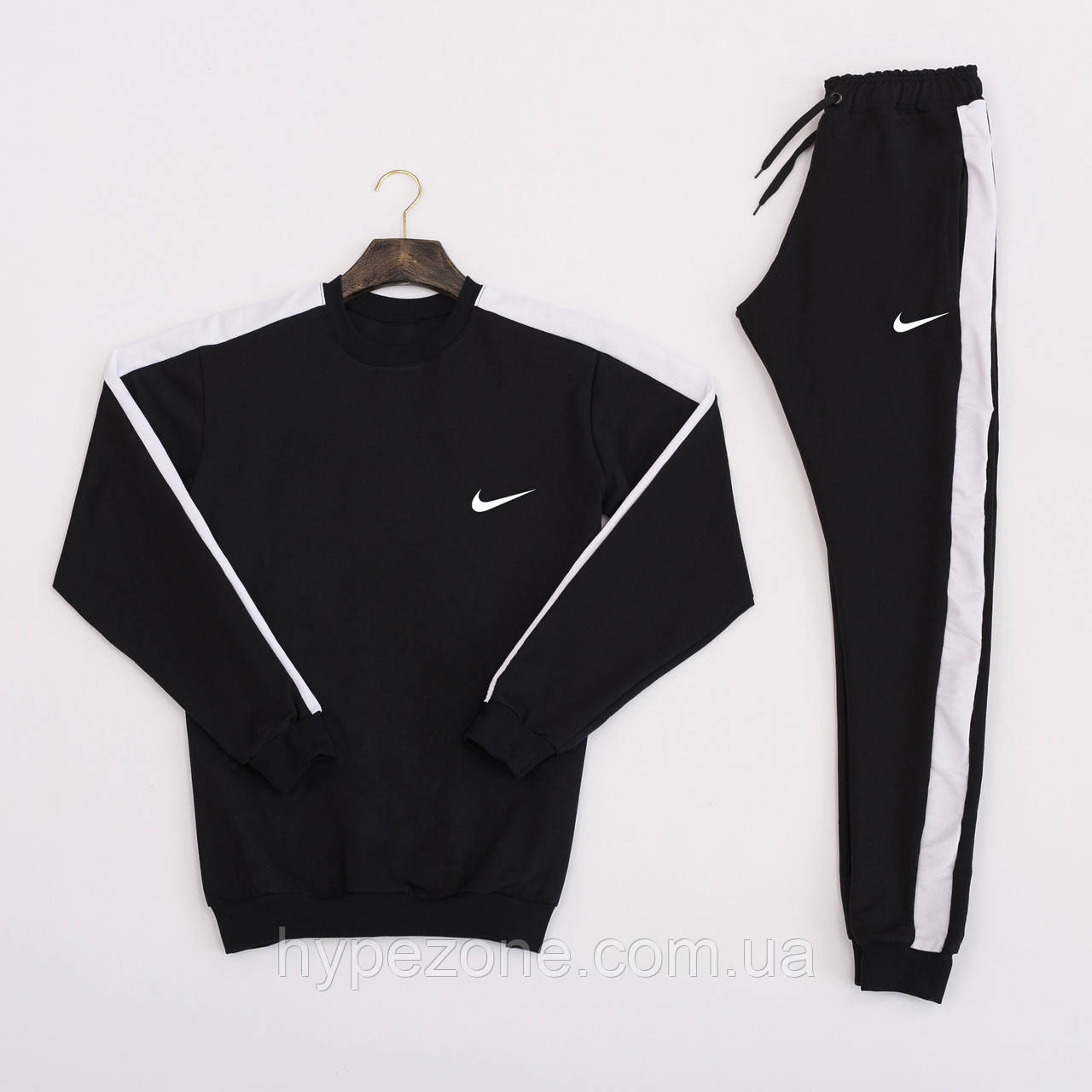 Спортивний костюм NIKE з лампасами Світшот з логотипом Найк і чоловічі штани NIKE на резинці. На літо, весну
