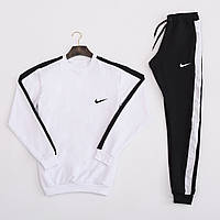 Чоловічий костюм NIKE з лампасами Світшот з логотипом Найк і спортивні штани NIKE на резинці. На літо, весну