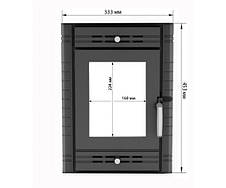 Дверцята для печі Koza K10 333x453 з рамкою, фото 2