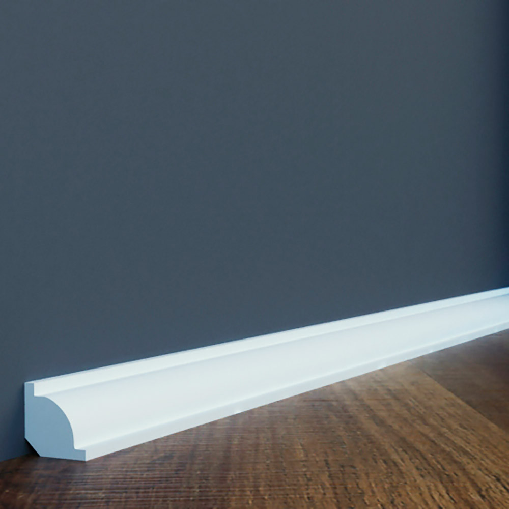 Дюрополімерний плінтус Cezar 21,6x21,6 мм, LPC-01, фото 1