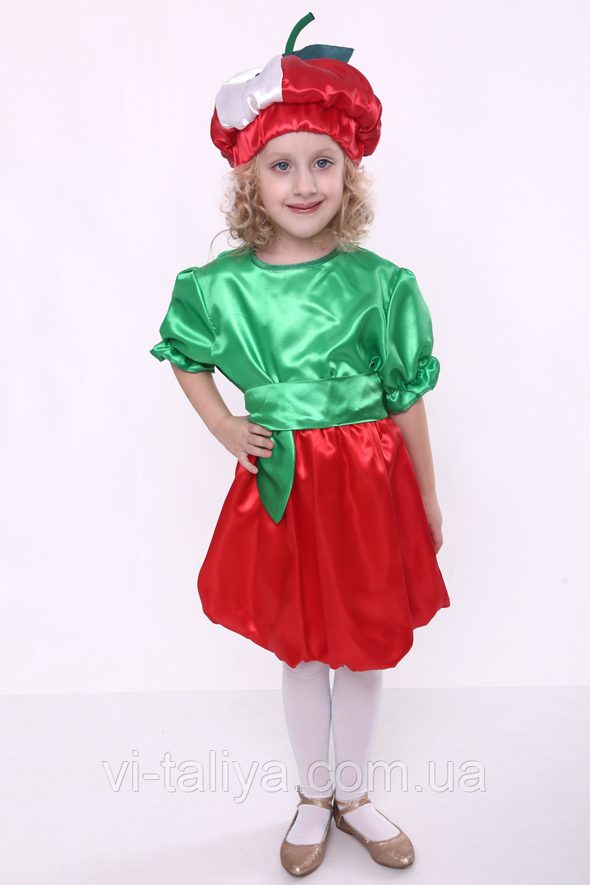 Карнавальный костюм для девочки Яблочко - фото 3 - id-p754706383