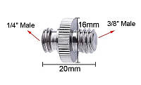 Гвинт шайба 1/4" до 3/8" зовнішнім різьбленням