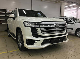 Накладки на бампера Toyota Land Cruiser 300 2021+ г.в. Modellista v2 без хрома