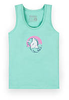 Майка дитяча на широких бретелях для дівчинки GABBI MKD-21-5 Блакитний на зріст 110 (13106)