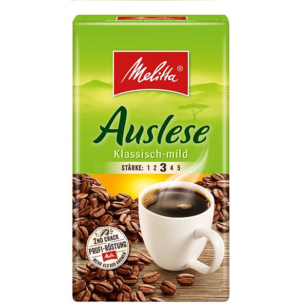 Кава мелена натуральна Melitta Auslese, 500г , Німеччина купаж робусти та арабіки