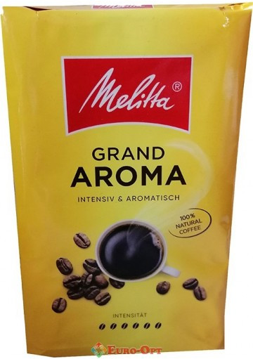 Кава мелена натуральна Melitta Grand Aroma, 500г , Німеччина купаж робусти та арабіки