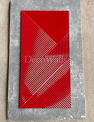 Гіпсові 3D-панель Hatch з ламінованим покриттям глянець DecoWallsTM