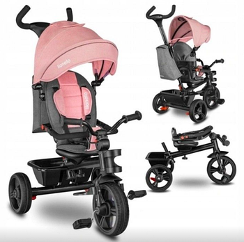 Дитячий велосипед Lionelo HAARI BUBBLEGUM розовый