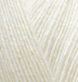 Нитки та пряжа для в'язання напіввовна 75/25 SUPERWASH COMFORT SOCKS Супервош Комфорт Сокс № 01 - крем