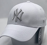 Стильная белая молодёжная бейсболка New York женская весна осень головные уборы кепки бейсболки