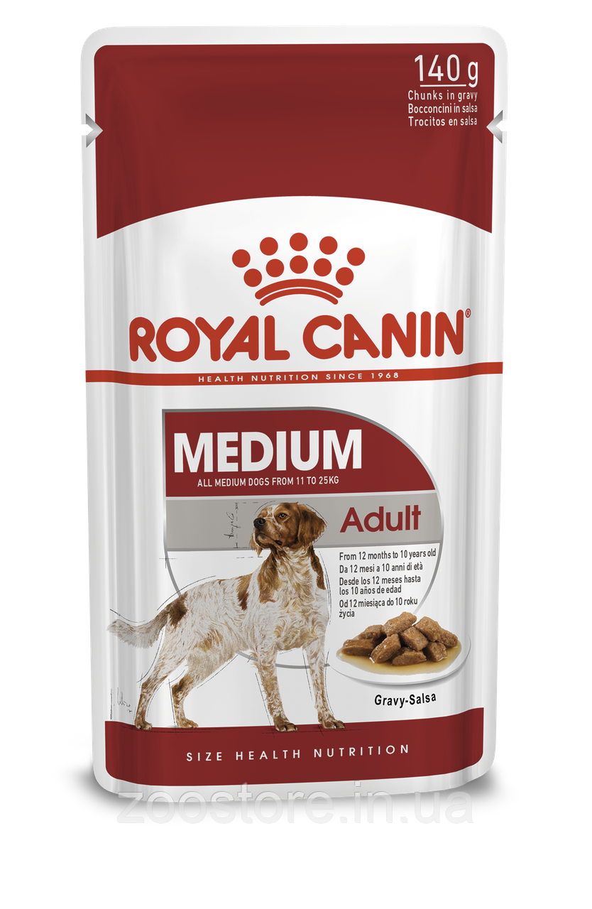 Корм влажный Royal Canin для взрослых собак средних пород Medium Adult 140 g
