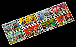 Набір марок В'єтнаму 1983 р. "Космонавти" (8 шт.)