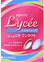 Rohto Lycee Contact увлажняющие капли, для тех, кто носит контактные линзы, индекс свежести 1, 8 мл