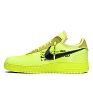 Кросівки Nike Air Force 1 Low Off-White Volt, фото 3