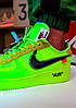 Кросівки Nike Air Force 1 Low Off-White Volt, фото 11