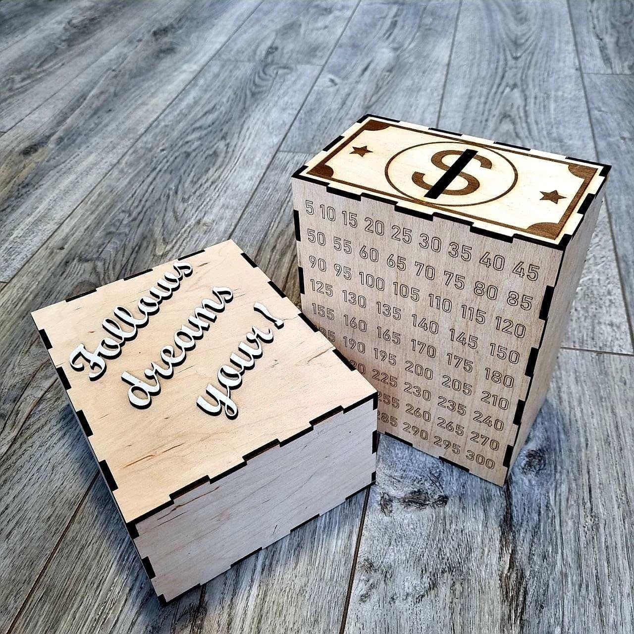 Скарбничка для валюти доларів (300дол)