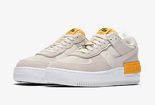 Кросівки Nike Air Force 1 Shadow Vast Grey Laser Orange, фото 4