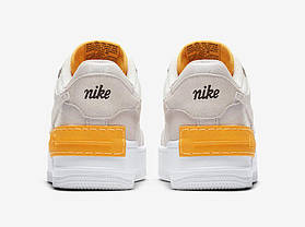 Кросівки Nike Air Force 1 Shadow Vast Grey Laser Orange, фото 5