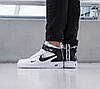 Кросівки Nike Air Force 1 Mid Utility White Black, фото 7