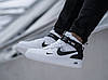 Кросівки Nike Air Force 1 Mid Utility White Black, фото 8