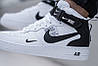 Кросівки Nike Air Force 1 Mid Utility White Black, фото 9
