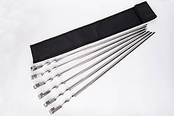 Набір шампурів у чохлі 6 шт. (шампура 550*12*1,5 куточок) S-20CH