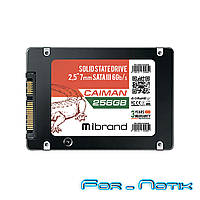 Жесткий диск 2.5" SSD 256Gb Mibrand Caiman Series, MI2.5SSD/CA256GB, 3D TLC, SATA-III 6Gb/s, зап/чт. -