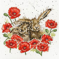 Набор для вышивания крестом Love Is In The Hare Влюблённые зайцы Bothy Threads