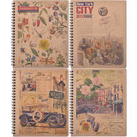 Від 5 шт. Блокнот В5 "KRAFT" 80арк., клітинка, спіраль  купити дешево оптом в інтернет-магазині