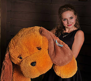 Велика іграшка Собака Тузік 140 см медовий, фото 3