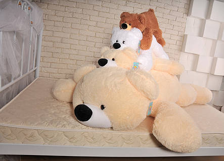 Велика м'яка іграшка ведмідь Умка 120 см персиковий, фото 2