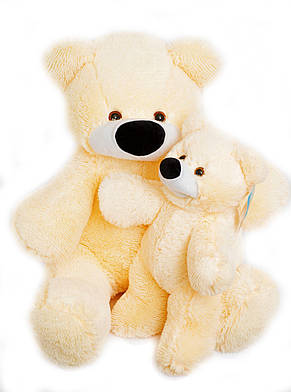 М'яка іграшка Ведмідь Аліна Бублик 110 см персиковий, фото 4