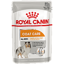 Корм вологий Royal Canin для дорослих собак всіх порід з тьмяною і жорсткою шерстю Coat Care loaf 85 g (12шт)