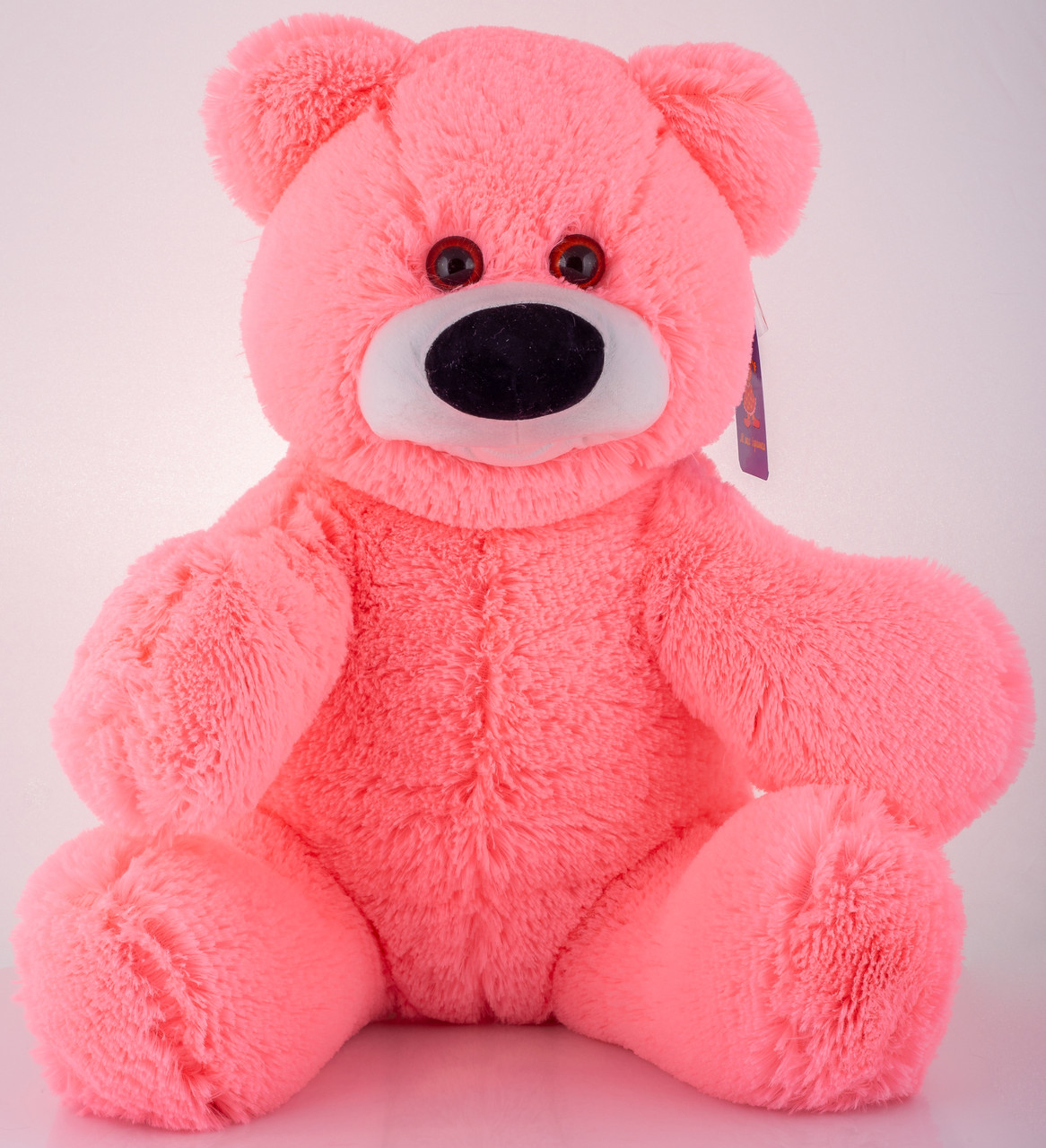 М'яка іграшка ведмедик Аліна Бублик 70 см рожевий