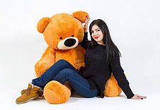 Велика м'яка іграшка Ведмідь Бублик 180 см медовий, фото 2