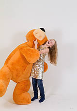 Велика м'яка іграшка Ведмідь Бублик 180 см медовий, фото 4
