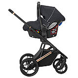 Коляска дитяча універсальна коляска 3в1 CARRELLO Sigma CRL-6510 Midnight Grey Темно-сірий, фото 3