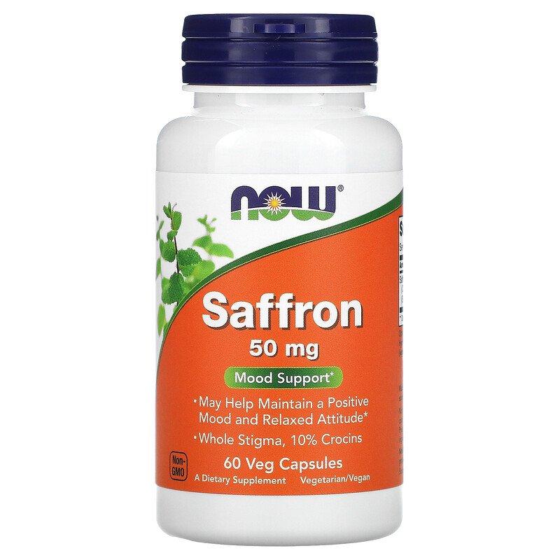Saffron 50 мг Now Foods 60 капсул